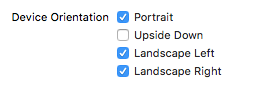 Ios device orientation